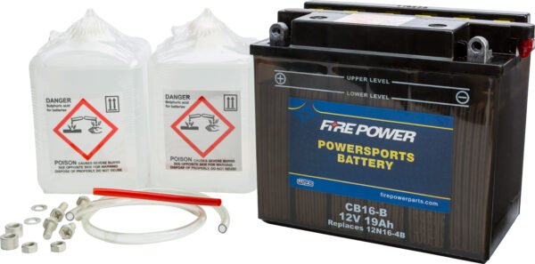 12V Heavy Duty Battery w/Acid Pack