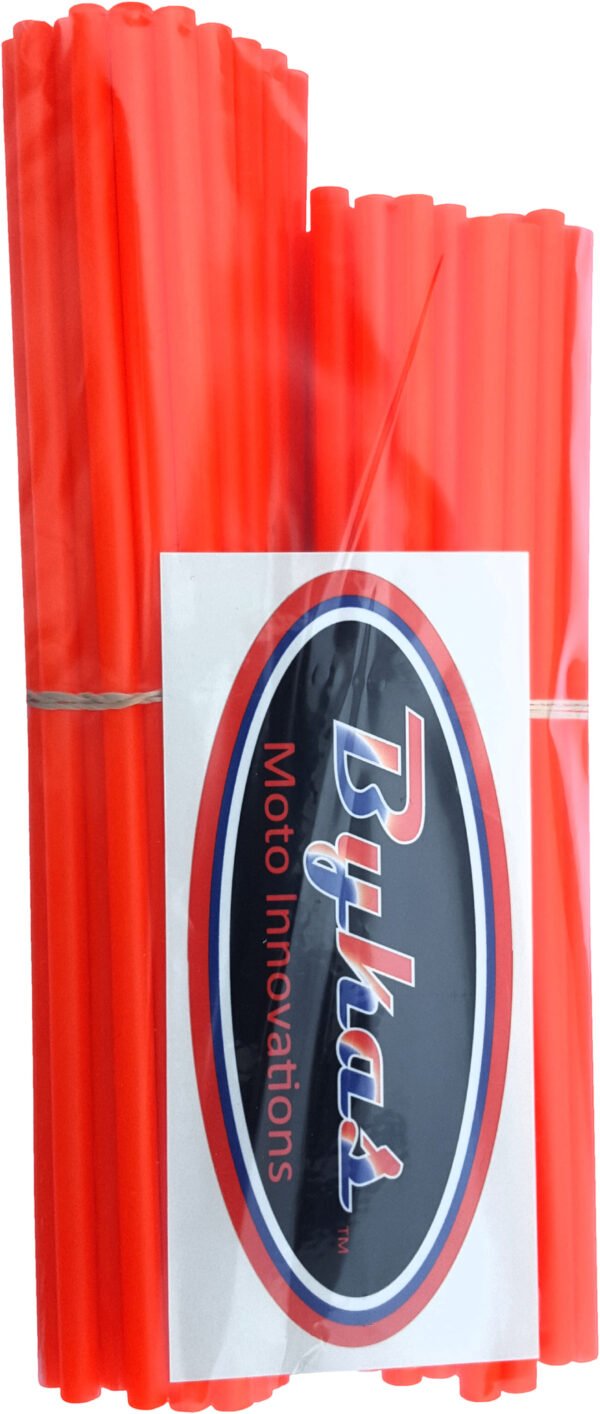 SPOKE WRAPS NEON ORANGE 72/PK 21"/19"