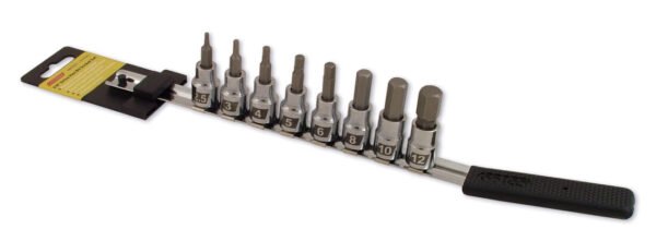 SOCKET BIT SET 8PC HEX METRIC
