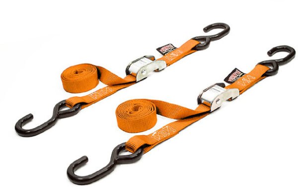 TIE-DOWN CAM S-HOOK 1"X5.5' ORANGE PAIR