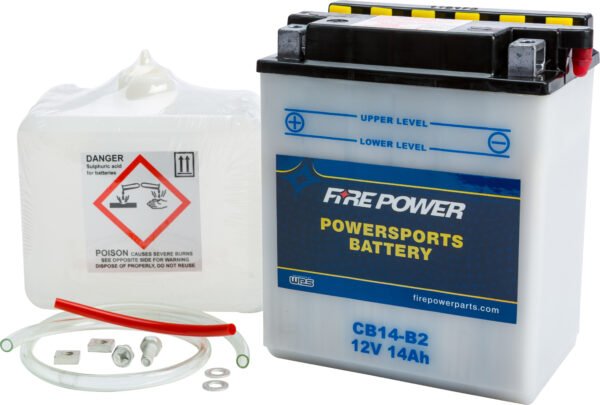 12V Heavy Duty Battery w/Acid Pack