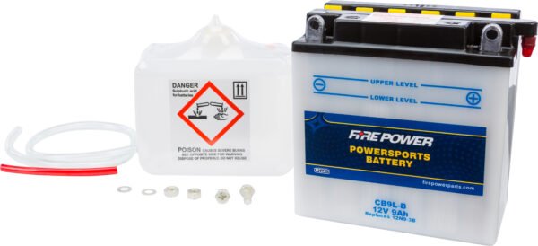 12V Heavy Duty Battery w/Acid Pack