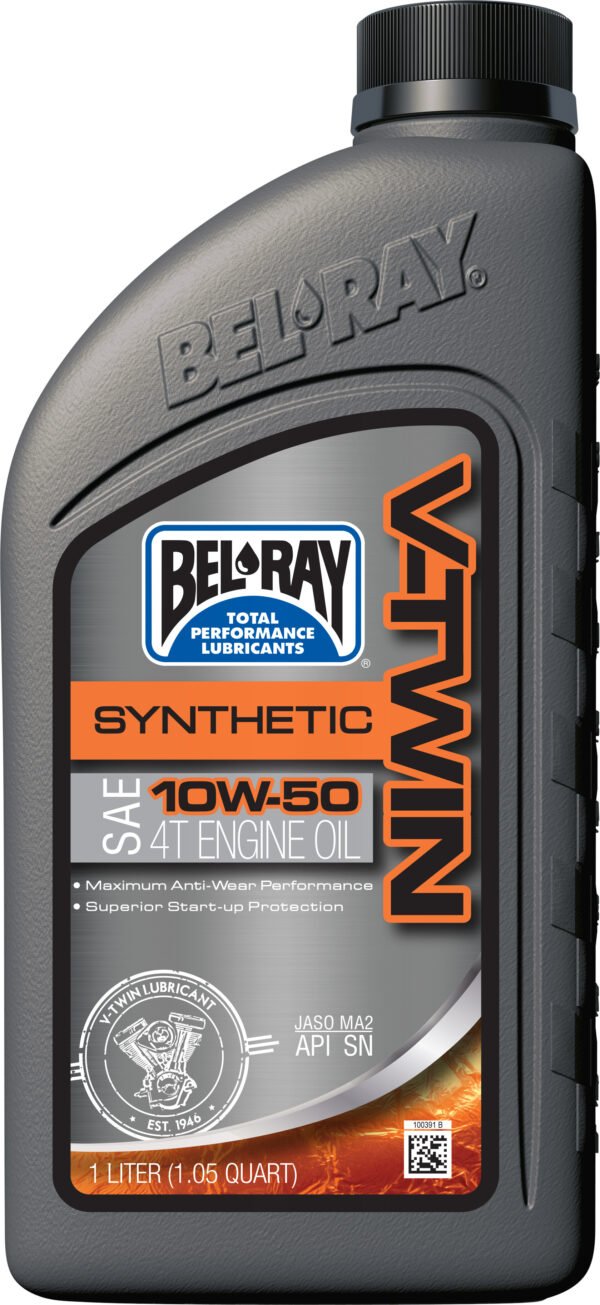V-TWIN SYNTHETIC OIL 10W50 1L (12/CASE  SOLD EA)