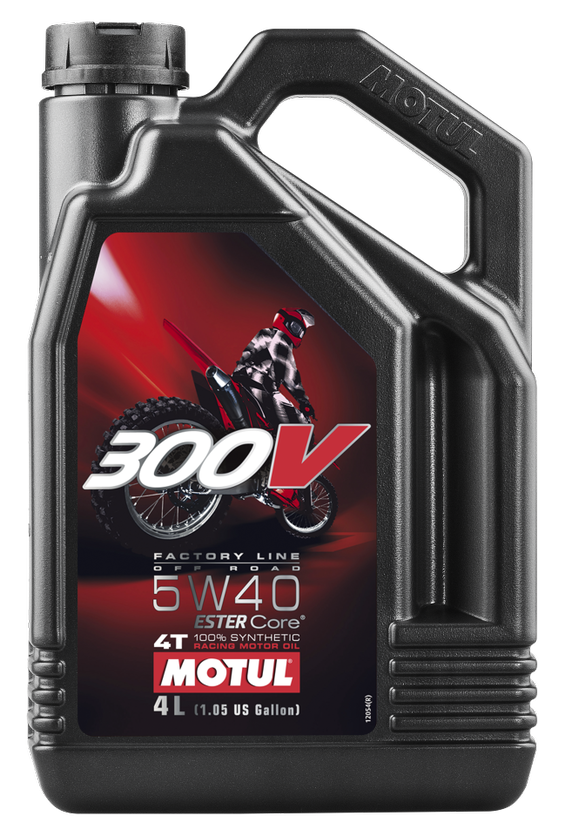 300V COMPETITION SYNTHETIC OIL 4T 5W40 4-1 1L OFFROAD