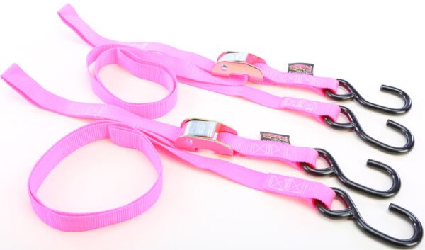 TIE-DOWN CAM S-HOOK 1"X5.5' PINK PAIR