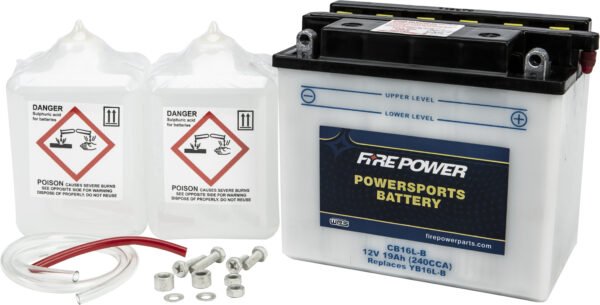 12V Heavy Duty Battery w/Acid Pack