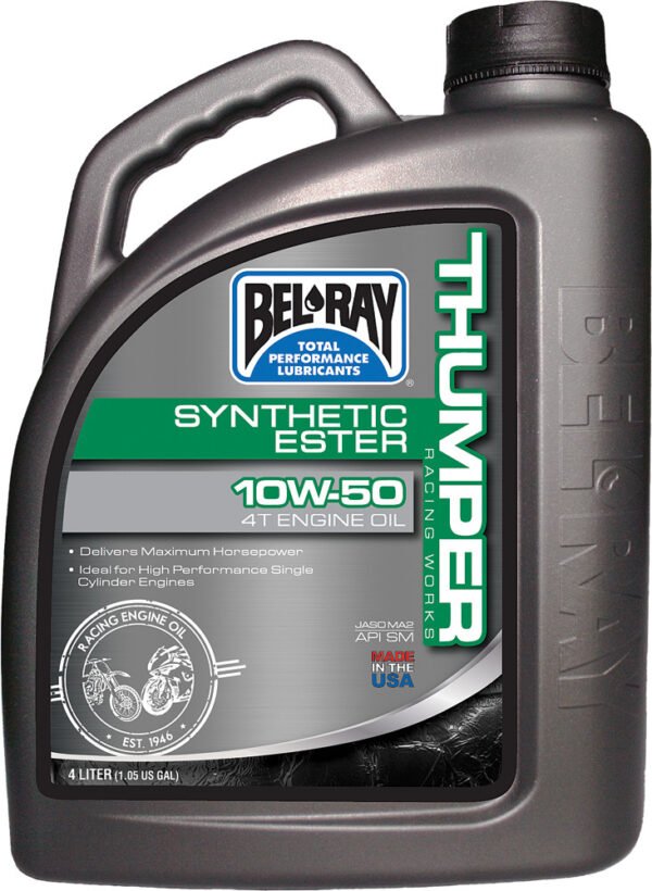 THUMPER SYN ESTER OIL 10W50 4T 4L (4/CASE  SOLD EA)
