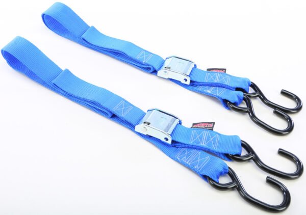 TIE-DOWN CAM S-HOOK 1.5"X5.5' BLUE PAIR