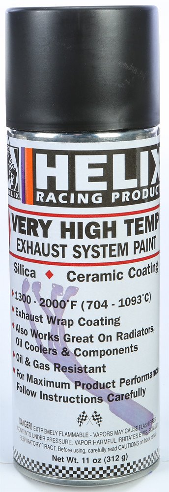 VERY HIGH TEMP EXHAUST SYSTEM PAINT FLAT BLACK 11OZ