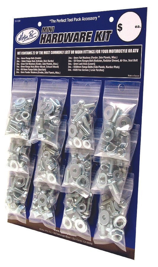 MINI HARDWARE KIT ZINC FINISH 12/PK