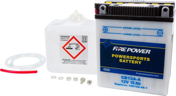 12V Heavy Duty Battery w/Acid Pack