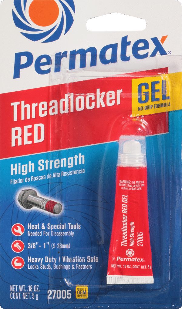 THREADLOCKER RED GEL 5G