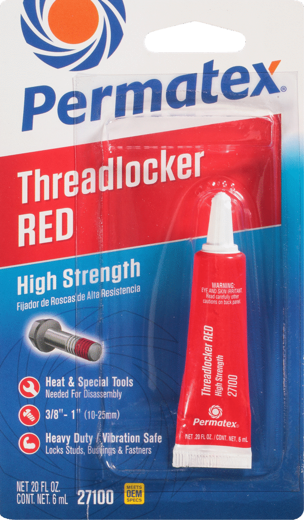 HIGH STRENGTH THREADLOCKER RED 6 ML